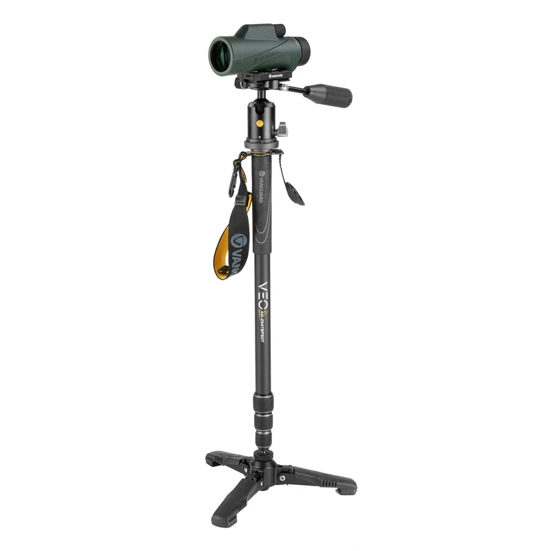 Vanguard Veo 2S AM-234TBP50T - Monopie de aluminio con pie retráctil, rótula de bola