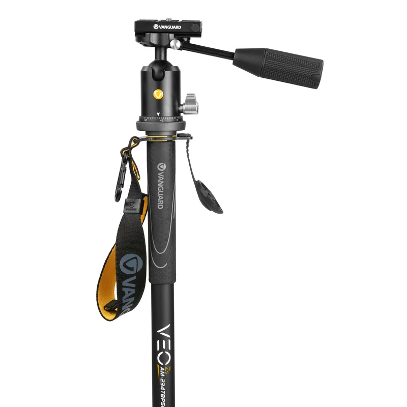Vanguard Veo 2S AM-234TBP50T - Monopie de aluminio con pie retráctil, rótula de bola