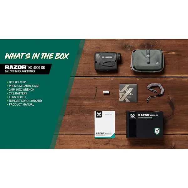 Vortex Razor HD 4000 GB Laser Rangefinder