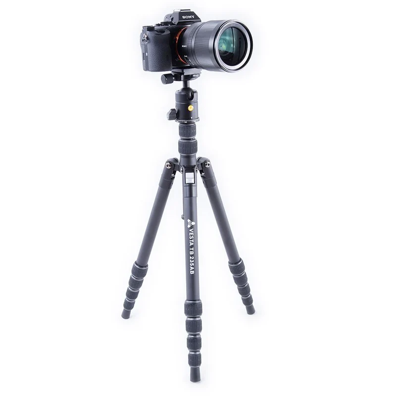 Vanguard Vesta TB 235AB - Trípode de viaje de aluminio