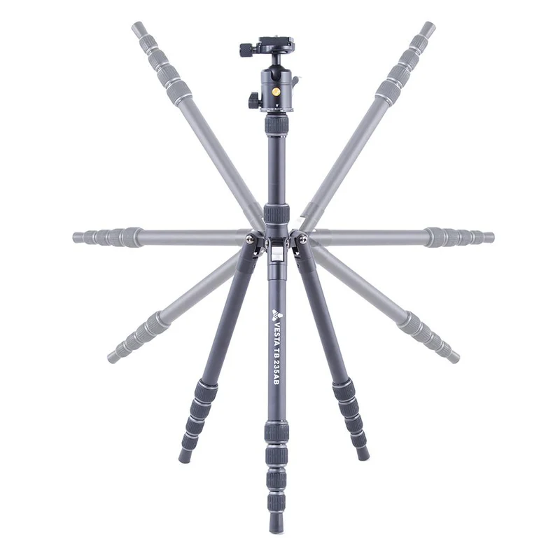 Vanguard Vesta TB 235AB - Trípode de viaje de aluminio