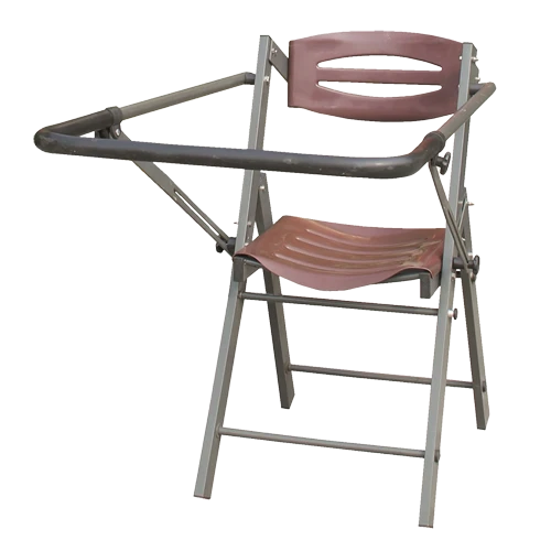 Ansitzstuhl aus Aluminium, Sitzhöhe ca. 50