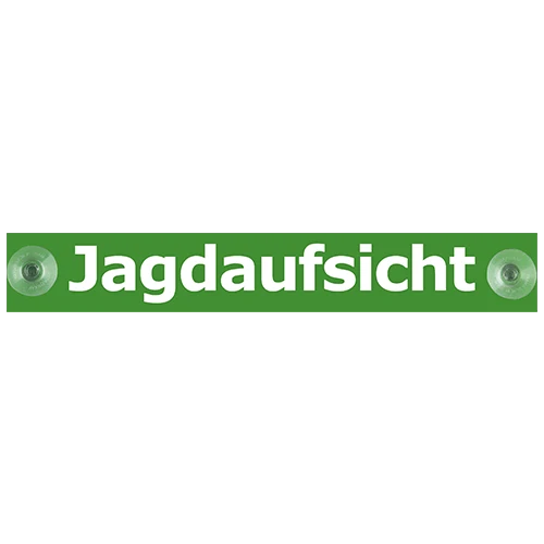 Hinweisschilder, fürs Auto mit 2 Saugnäpfen 215 x 32 mm, R-Hinweisschi.Jagdaufsicht
