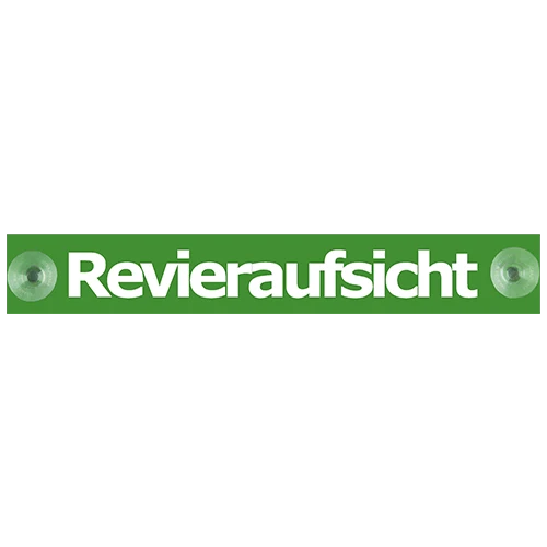 Hinweisschilder, fürs Auto mit 2 Saugnäpfen 215 x 32 mm, R-Hinweisschi.Jagdaufsicht
