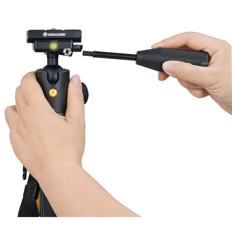 Vanguard Veo 2S CM-264TBP120T - Monopie de carbono con pie retráctil, rótula de bola