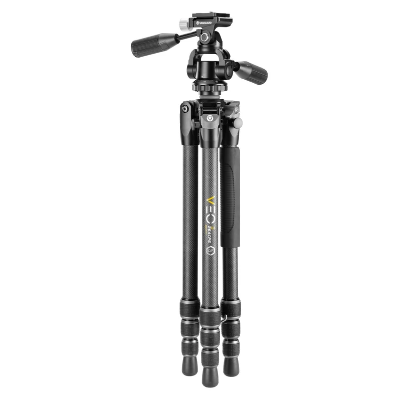 Vanguard Veo 3 264CPS - Trípode de fibra de carbono, rótula de 3 vías