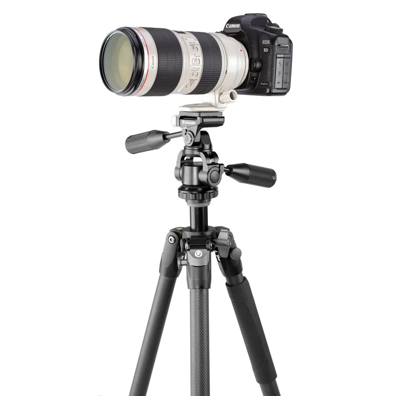 Vanguard Veo 3 264CPS - Trípode de fibra de carbono, rótula de 3 vías