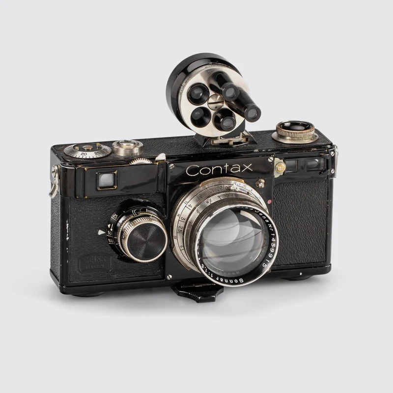 Contax I outfit with 9 lenses