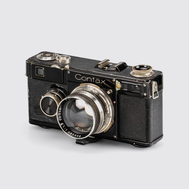 Contax I outfit with 9 lenses