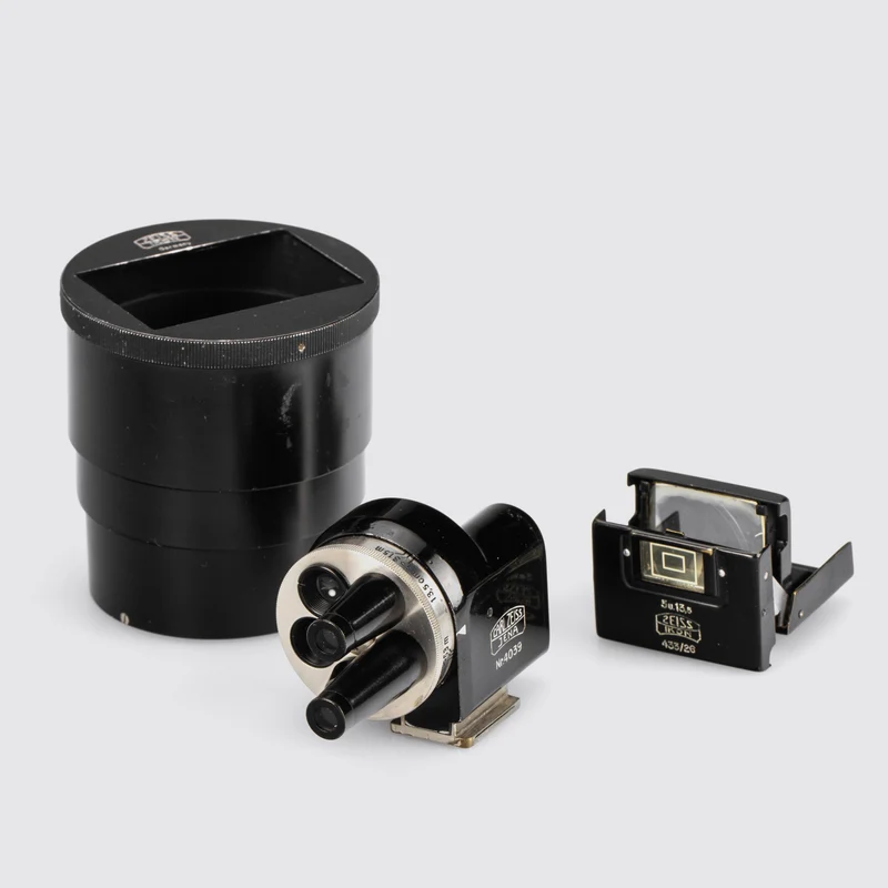 Contax I outfit with 9 lenses