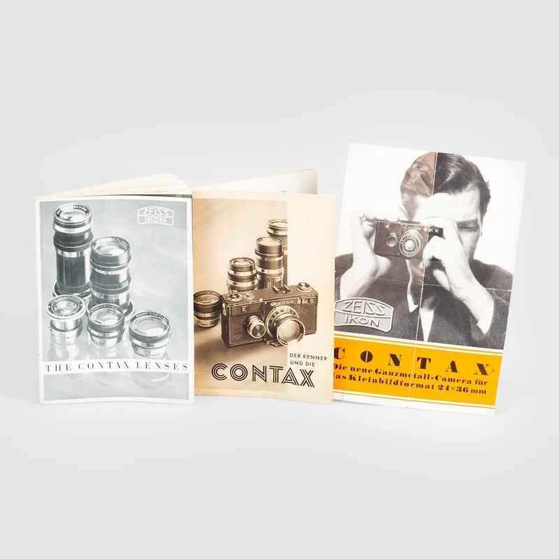 Contax I outfit with 9 lenses