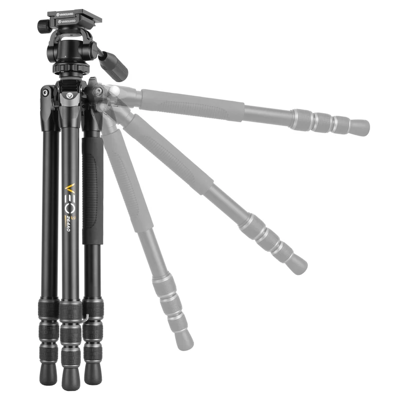 Vanguard Veo 3 264AO - Trípode de aluminio, rótula de observación
