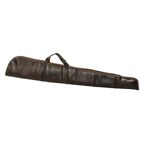 Exklusives Flintenfutteral aus hochwertigem naturgegerbtem Leder, Flintenfutt.Led/DBraun 128