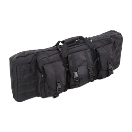 Taktisches Gewehrfutteral – 600D Polyester (PVC-beschichtet), für 2 Gewehre, schwarz, Gewehrfutt. 88x26x16