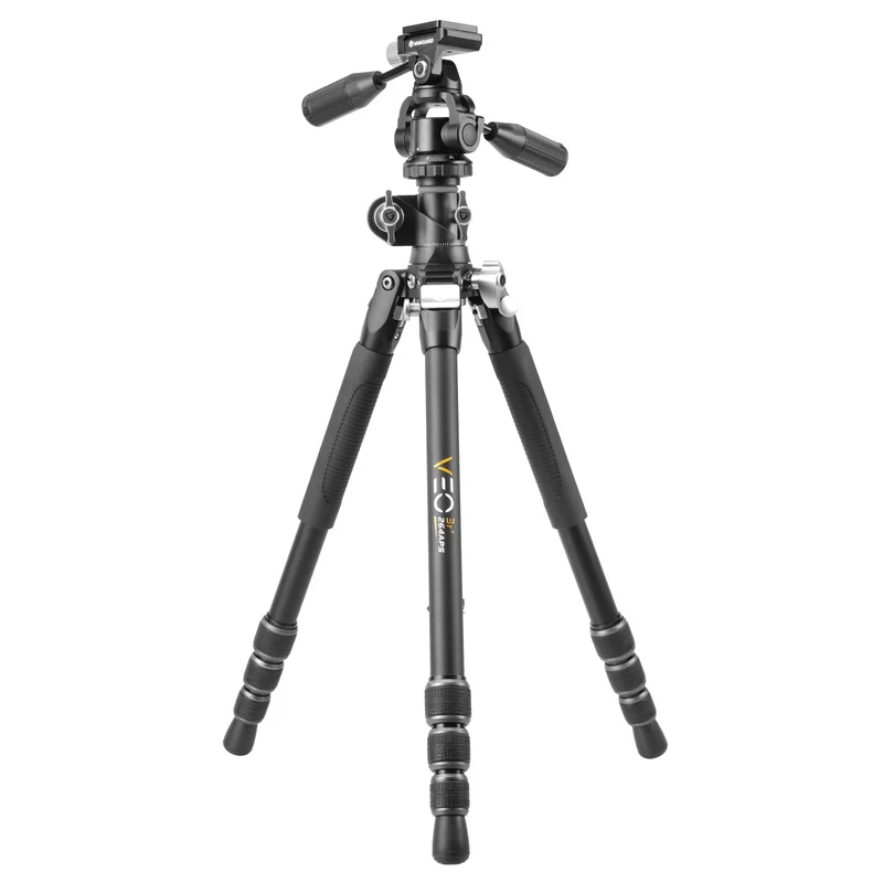 Vanguard Veo 3T+ 264APS - Trípode de aluminio, rótula de 3 vías y columna descentrable