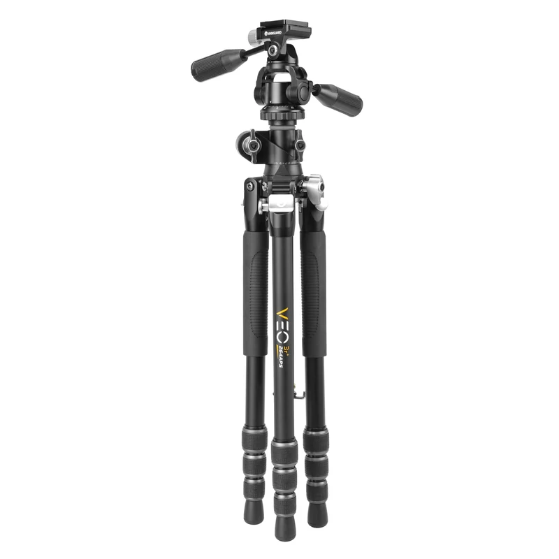 Vanguard Veo 3T+ 264APS - Trípode de aluminio, rótula de 3 vías y columna descentrable