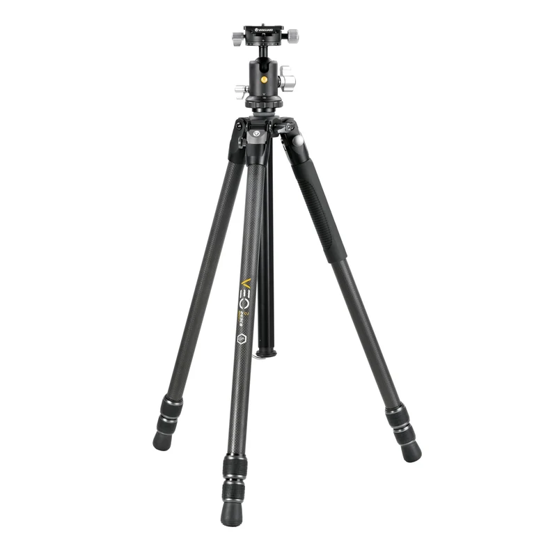 Vanguard Veo 3 263CB - Trípode de fibra de carbono, rótula de bola de doble eje