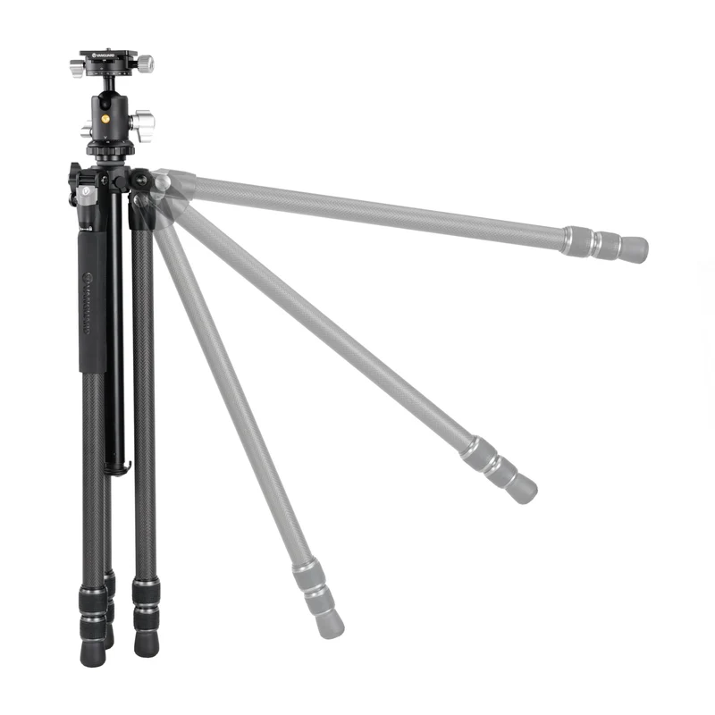 Vanguard Veo 3 263CB - Trípode de fibra de carbono, rótula de bola de doble eje