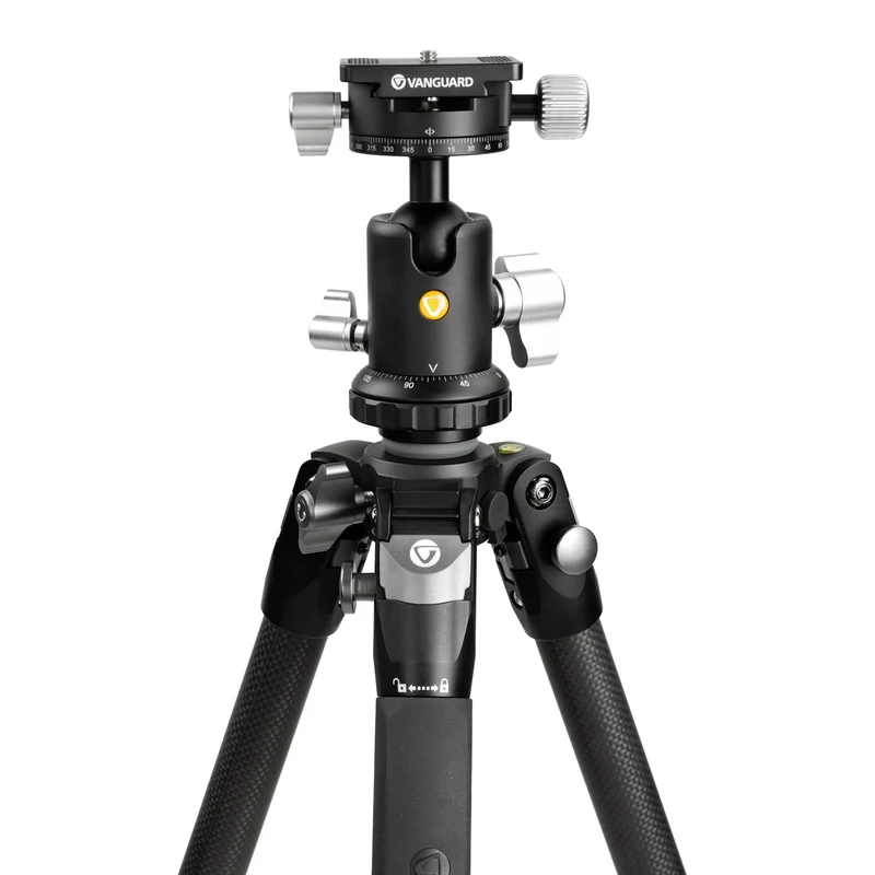 Vanguard Veo 3 263CB - Trípode de fibra de carbono, rótula de bola de doble eje