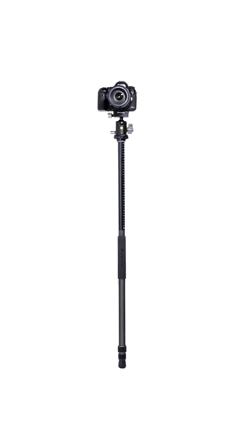 Vanguard Veo 3+ 263CB - Trípode de fibra de carbono, rótula de bola y columna central multiángulo