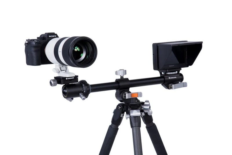 Vanguard Veo 3+ 263CB - Trípode de fibra de carbono, rótula de bola y columna central multiángulo