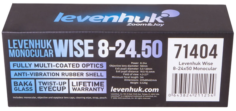 Monocular Levenhuk Wise 8–24x50