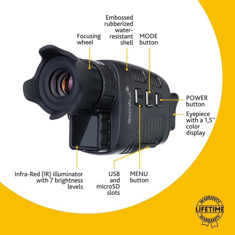 Monocular digital de visión nocturna Levenhuk Halo 13X