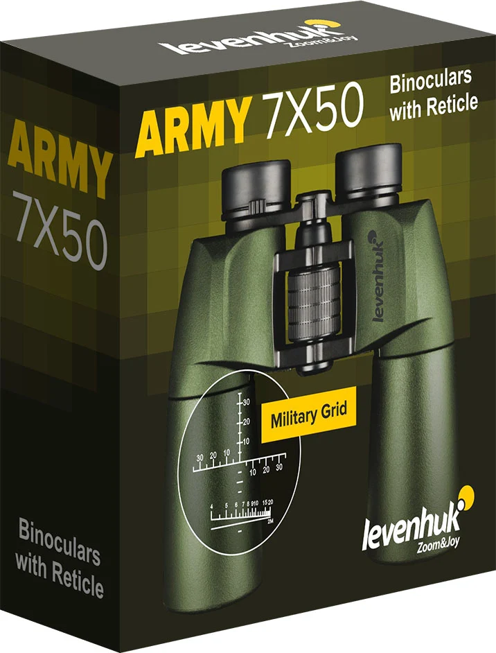 Prismáticos Levenhuk Army 7x50 con retícula