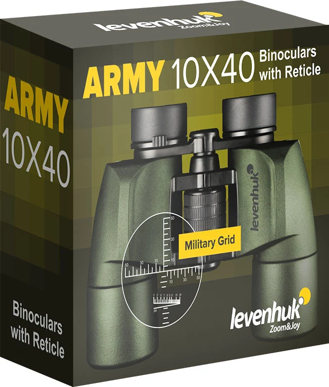Prismáticos Levenhuk Army 10x40 con retícula