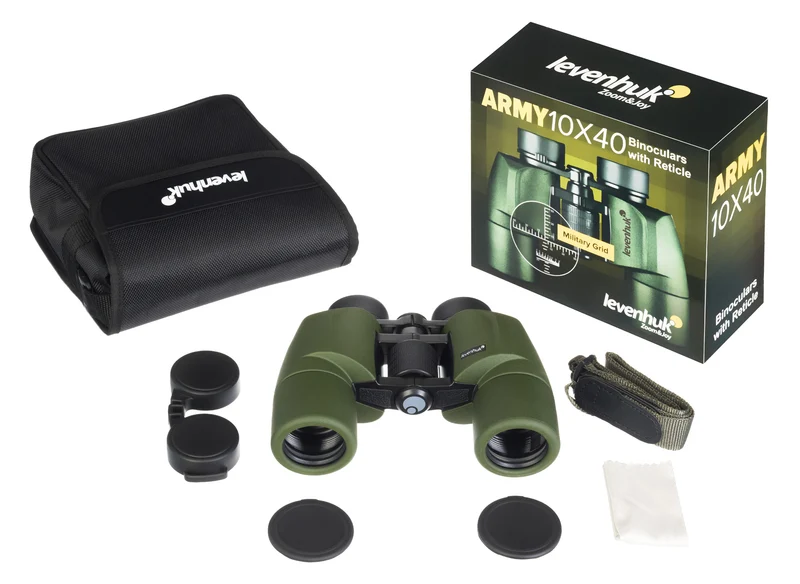 Prismáticos Levenhuk Army 10x40 con retícula