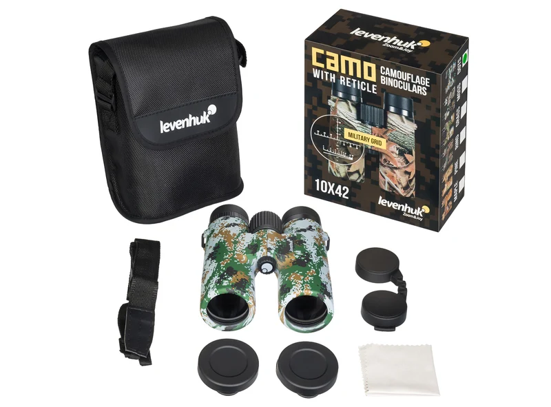 Prismáticos Levenhuk Camo 10x42 con retícula