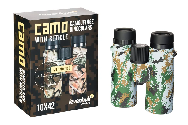 Prismáticos Levenhuk Camo 10x42 con retícula