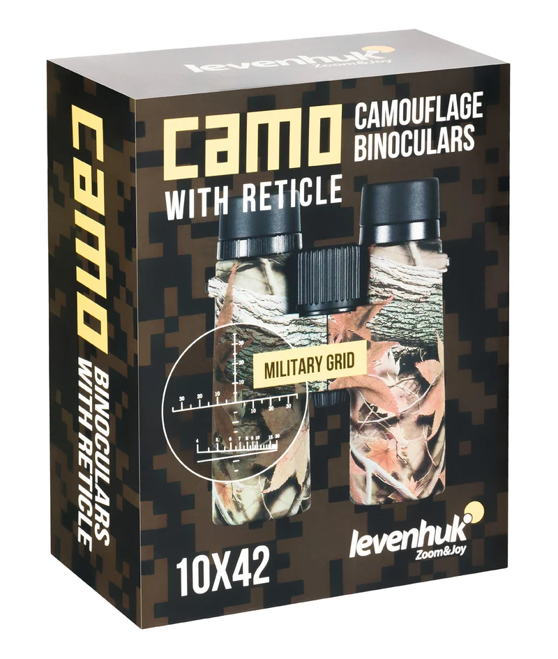 Prismáticos Levenhuk Camo 10x42 con retícula