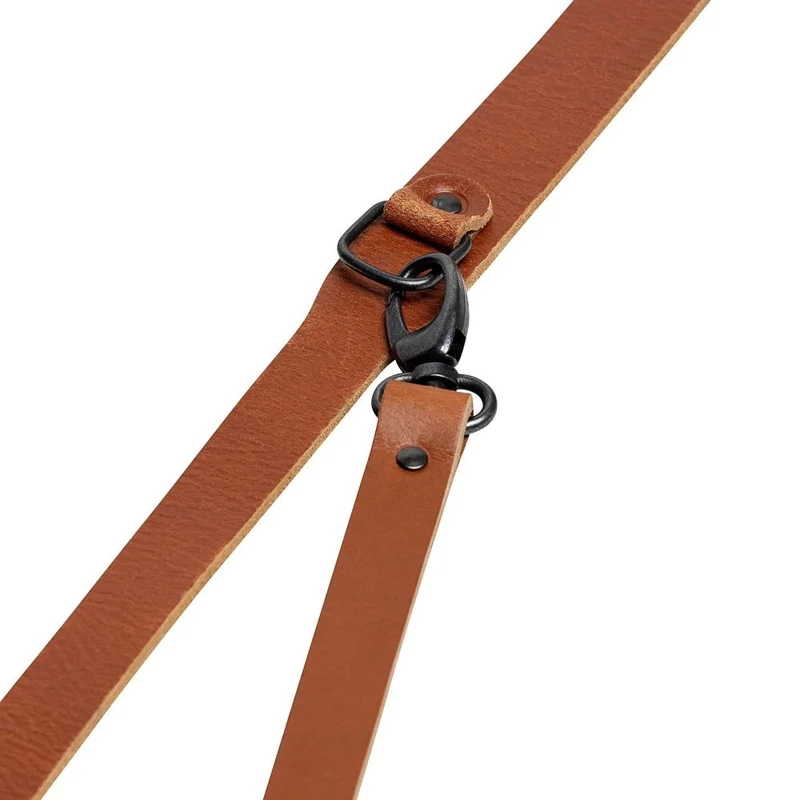 The Hantler Sangle de poitrine Cognac / Laiton, large 33cm