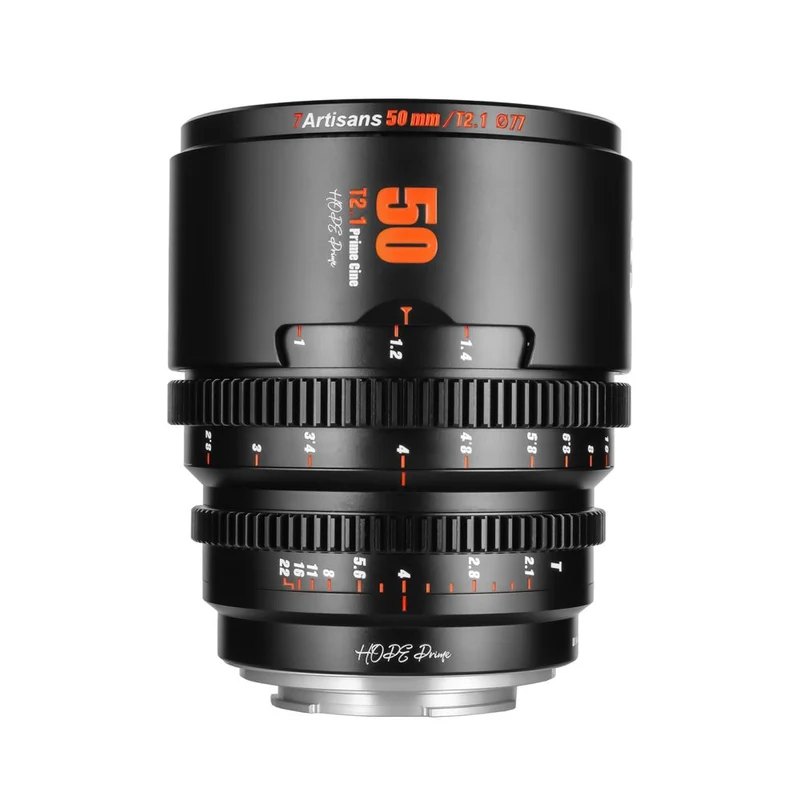 7artisans 50mm T2.1 Fuji (FX-mount) noir