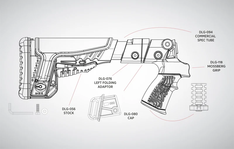 DLG Tactical Mossberg 500/590 Upgrade Kit