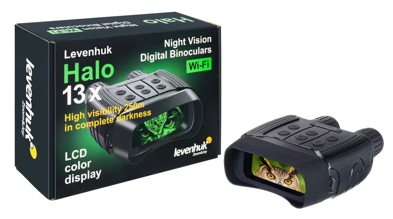 Prismáticos digitales de visión nocturna Levenhuk Halo 13X Wi-Fi