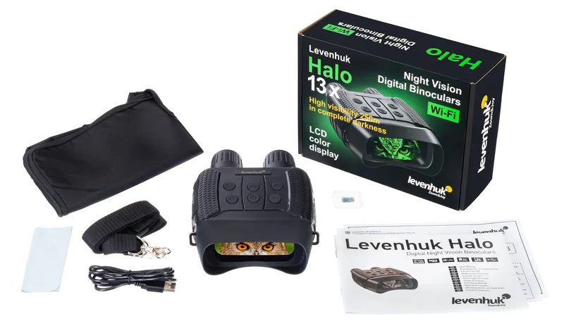 Prismáticos digitales de visión nocturna Levenhuk Halo 13X