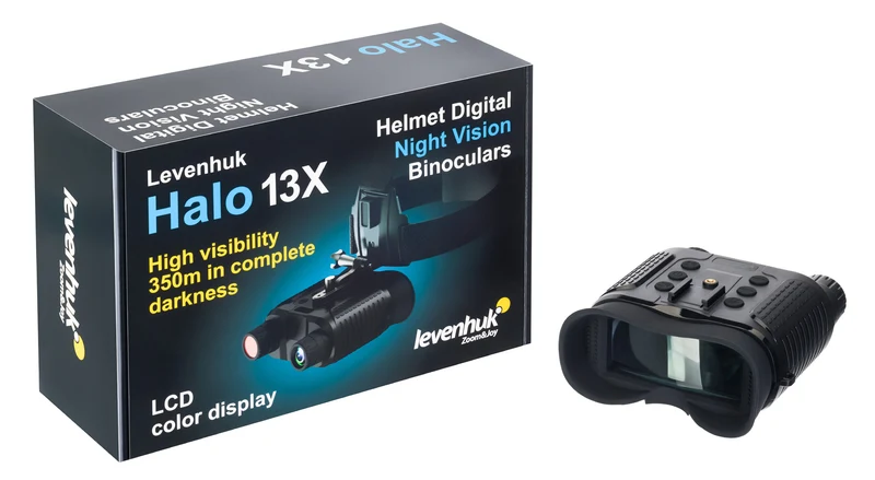 Prismáticos digitales de visión nocturna Levenhuk Halo 13X Helmet