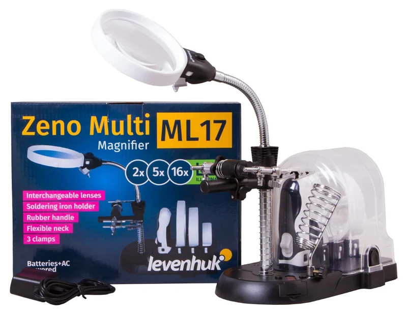 Lupa Levenhuk Zeno Multi ML17 Negro