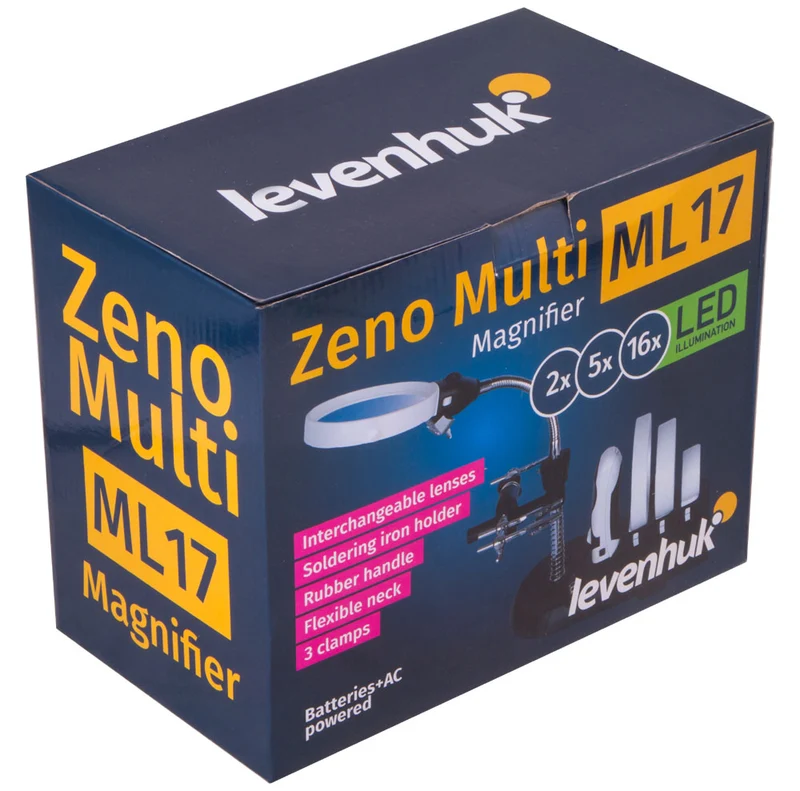 Lupa Levenhuk Zeno Multi ML17 Negro