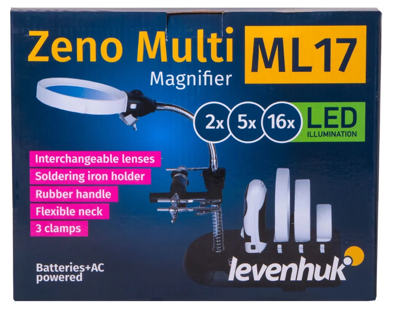 Lupa Levenhuk Zeno Multi ML17 Negro