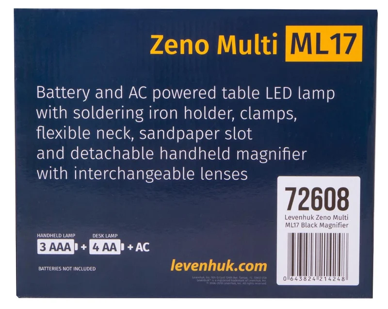 Lupa Levenhuk Zeno Multi ML17 Negro