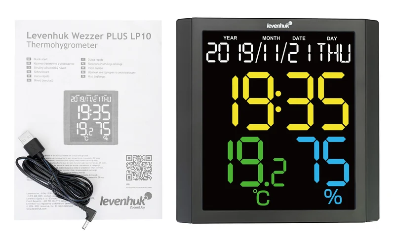 Termohigrómetro Levenhuk Wezzer PLUS LP10
