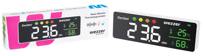 Termohigrómetro monitor de ruido Levenhuk Wezzer Teo TH70