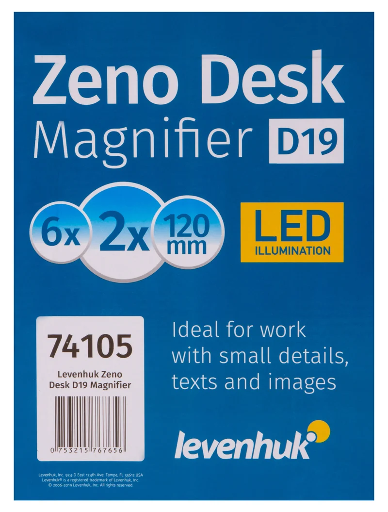 Lupa Levenhuk Zeno Desk D19