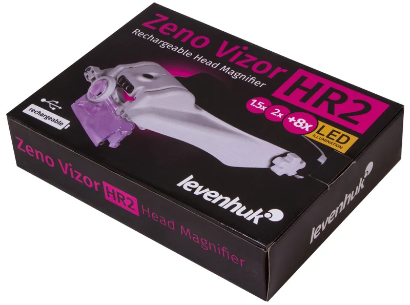 Lupa frontal recargable Levenhuk Zeno Vizor HR2