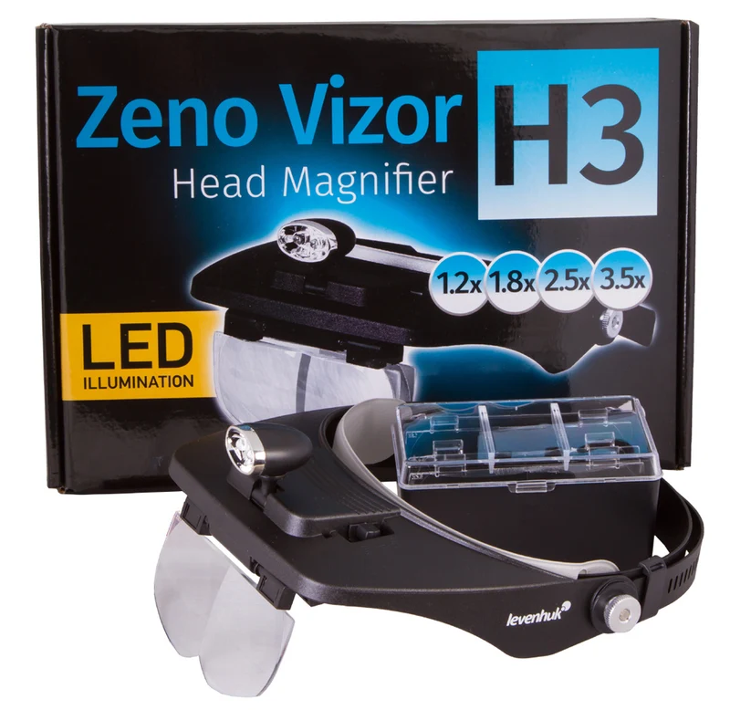 Lupa frontal Levenhuk Zeno Vizor H3
