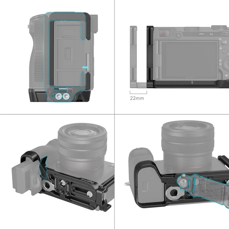SmallRig 4569 Support en L pour Sony Alpha 7C II / 7CR
