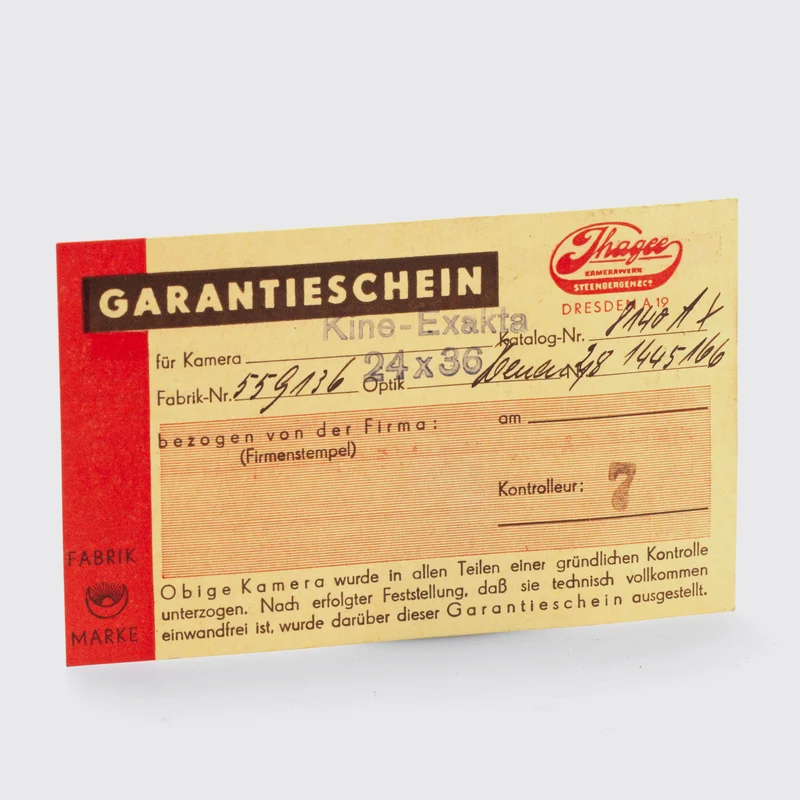 Ihagee Kamerawerk, Germany, Kine Exakta